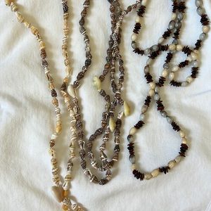 Shell necklaces